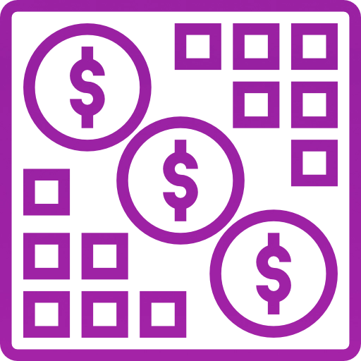 Lotto icon purple